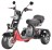 Электроскутер WHITE SIBERIA PRO TRIKE+ 3000W, черный