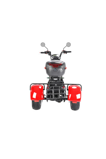 Электроскутер WHITE SIBERIA PRO TRIKE+ 3000W, красный