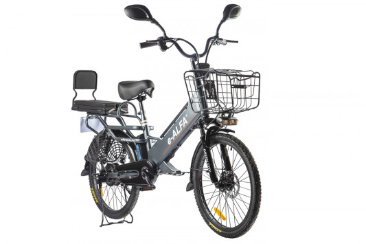 Электровелосипед GREEN CITY e-ALFA Fat, черный