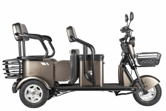 Электротрицикл Rutrike Караван, зеленый
